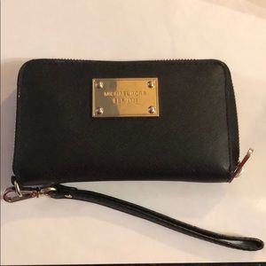 Michael Kors Black Wristlet